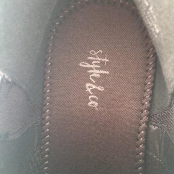 Style & Co Gray Suede 2.5" Stacked Heel Boot - Picture 5 of 10